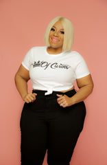 White Queen Of Curves Tee