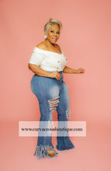 Blue Ripped Apart Jeans