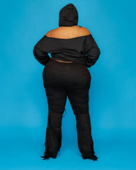 Black Ripped Apart Jeans