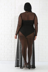 Black Nico Sheer Cover Up
