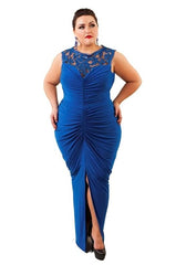 Blue Carrington Lace Gown