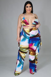 Blue Paint Stroke Swimwear