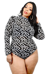 Black & White Sheer Bodysuit