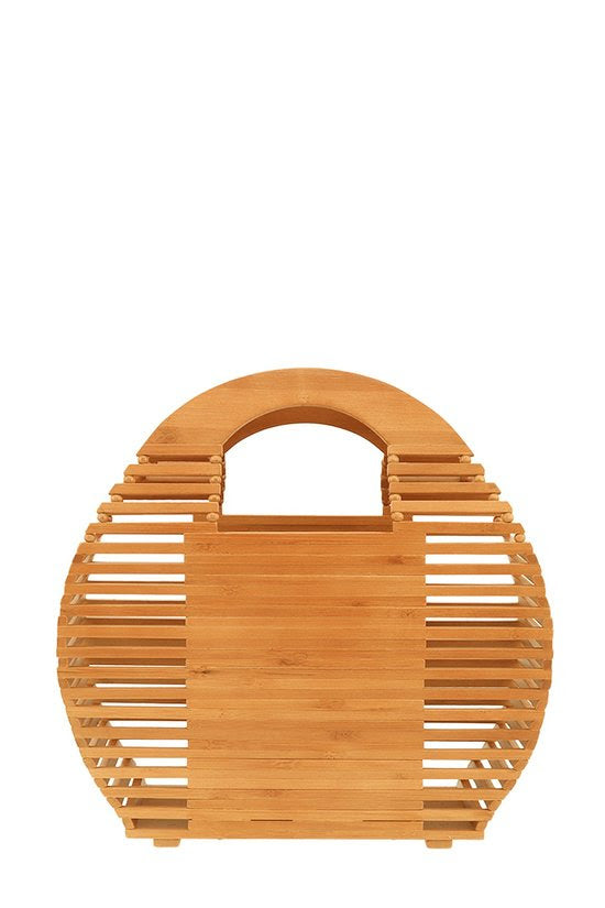 Bamboo discount bag round