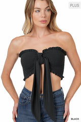 Smocked Tied Tube Top