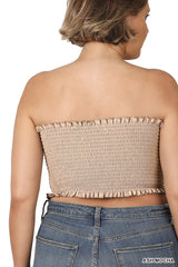 Smocked Tied Tube Top