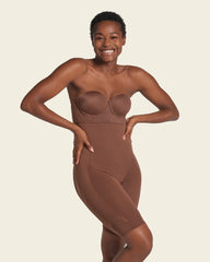 Brown Short Seamless High Waist Shaper