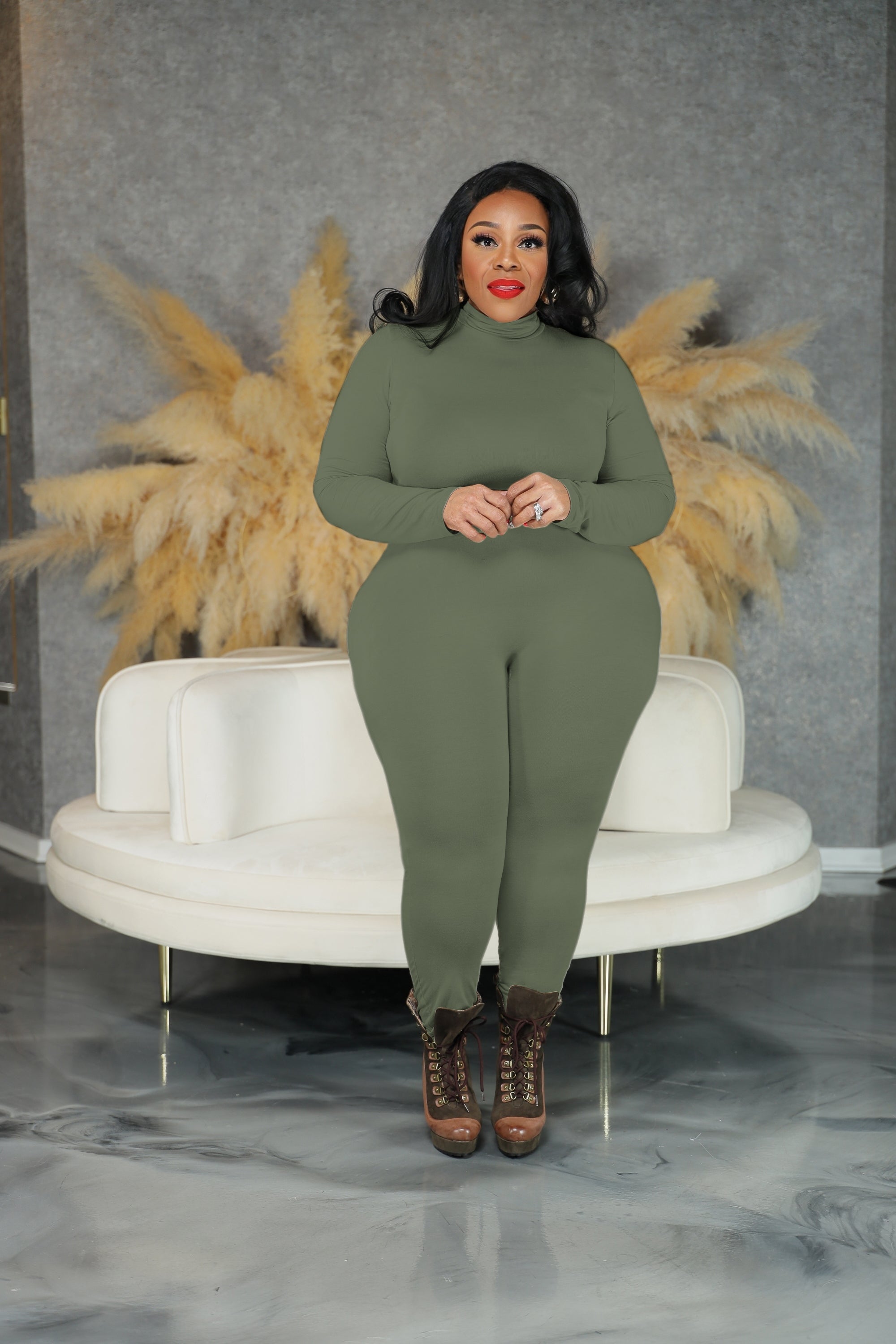 Olive Green Lonnie Catsuit