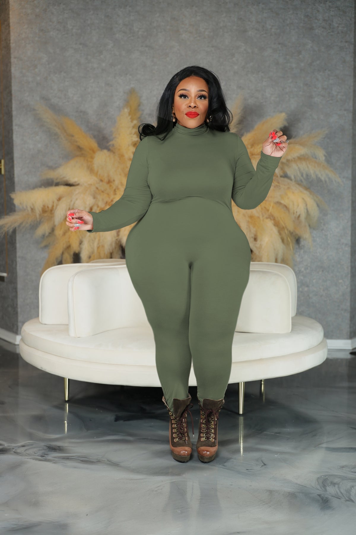 Olive Green Lonnie Catsuit