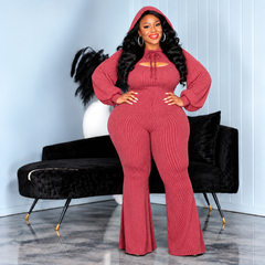 Burgundy Get it Ribbed Set