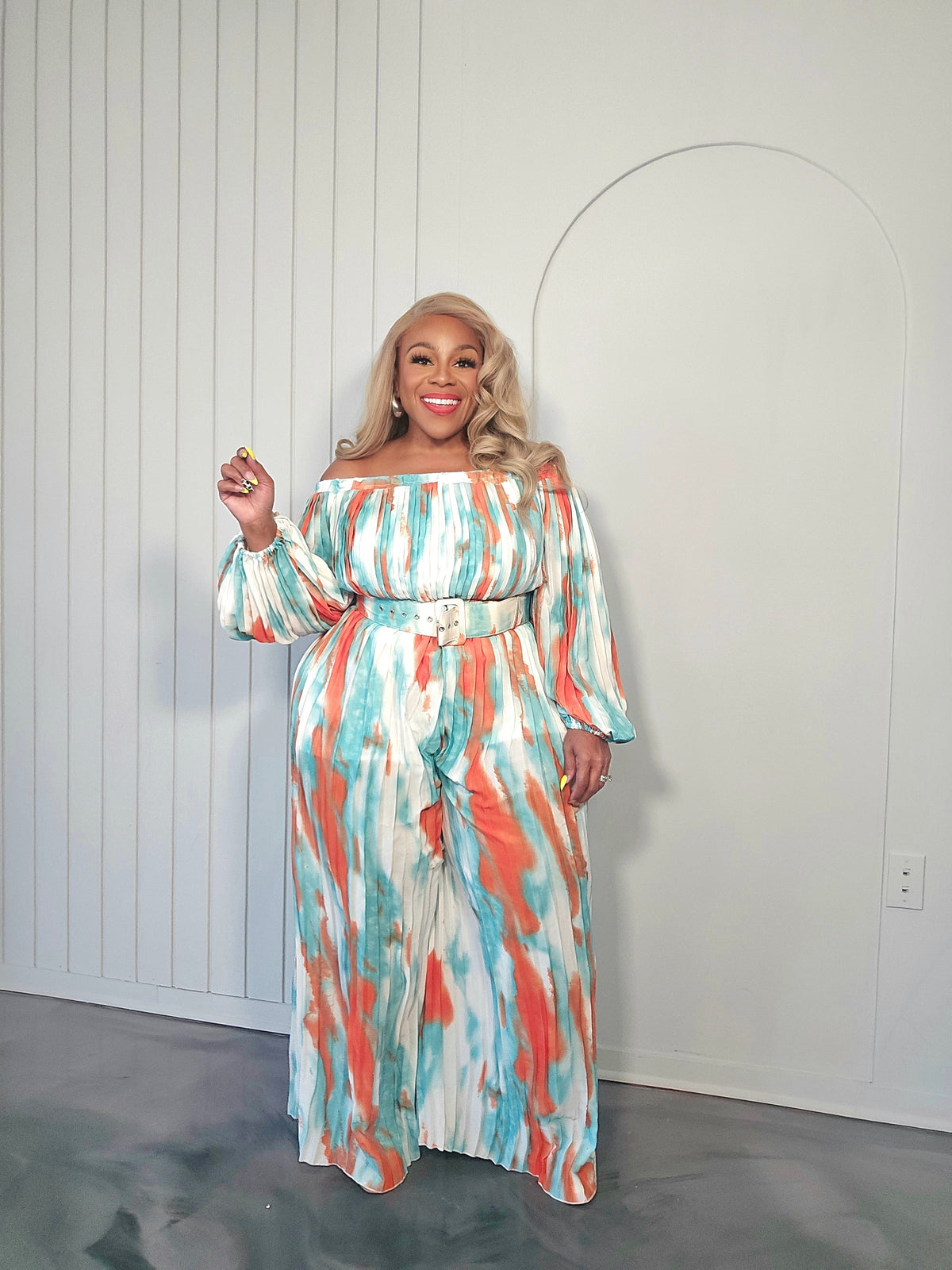 In Pleats Jumpsuit