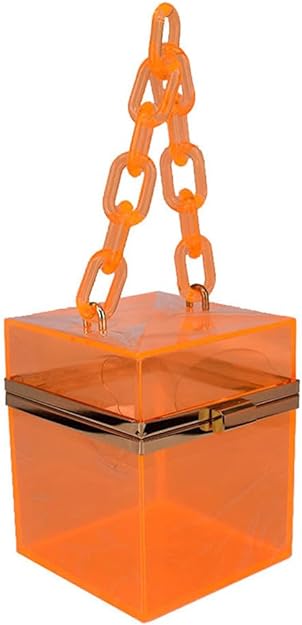 Orange Gift Box Clutch