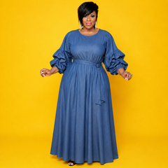 Ruch Sleeve Maxi Dress