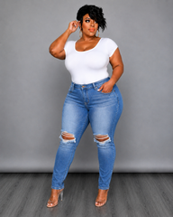 Knee Distressed Jeans