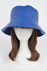 Faux Leather Bucket Hat