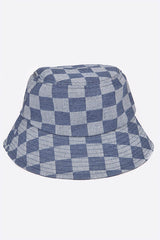 Plaid Denim Bucket Hat