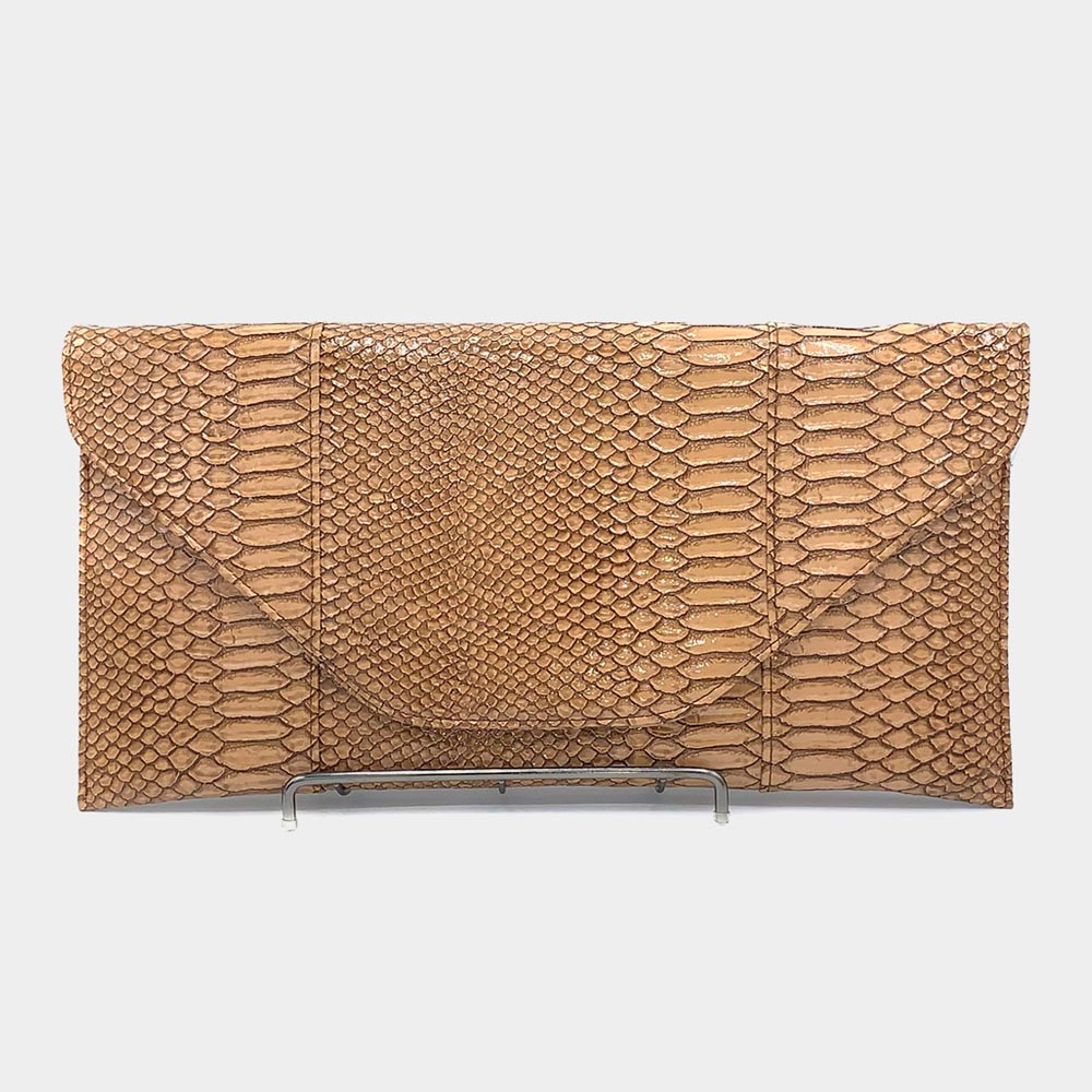 Brown Envelope Clutch