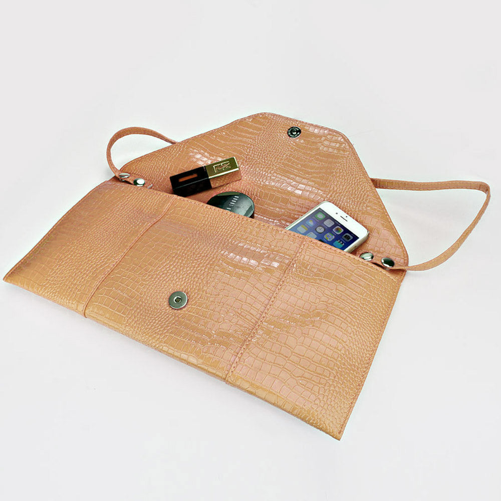 Brown Envelope Clutch