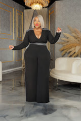 Black Glam Side Jumpsuit