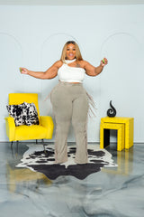 Taupe Mineralize Fringe Pants