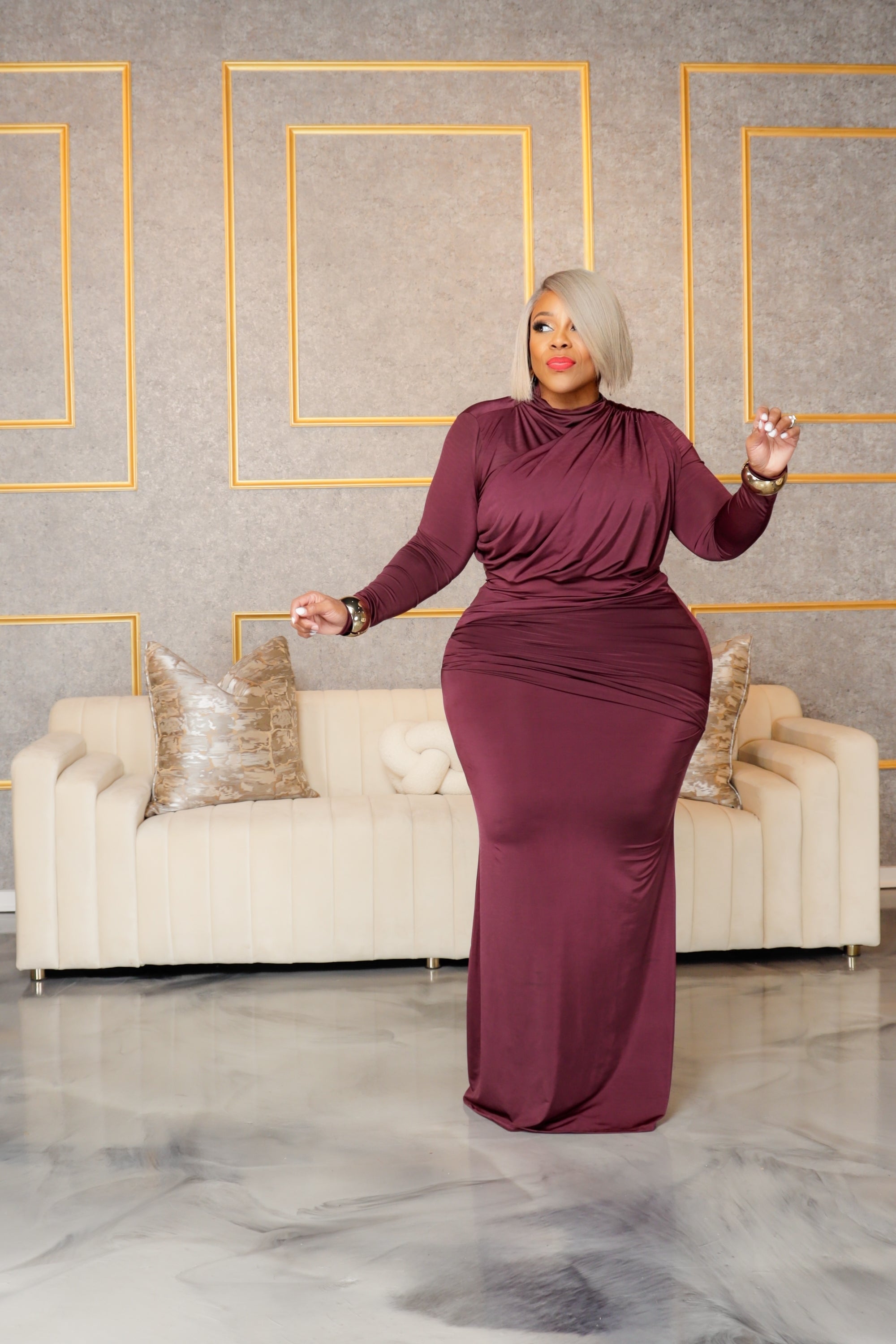 Raisin Diva Drape Skirt Set