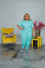 Turquoise Kick Back Set