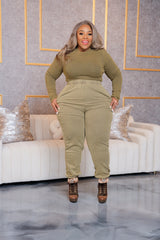 Olive Green Keep Me Warm Set