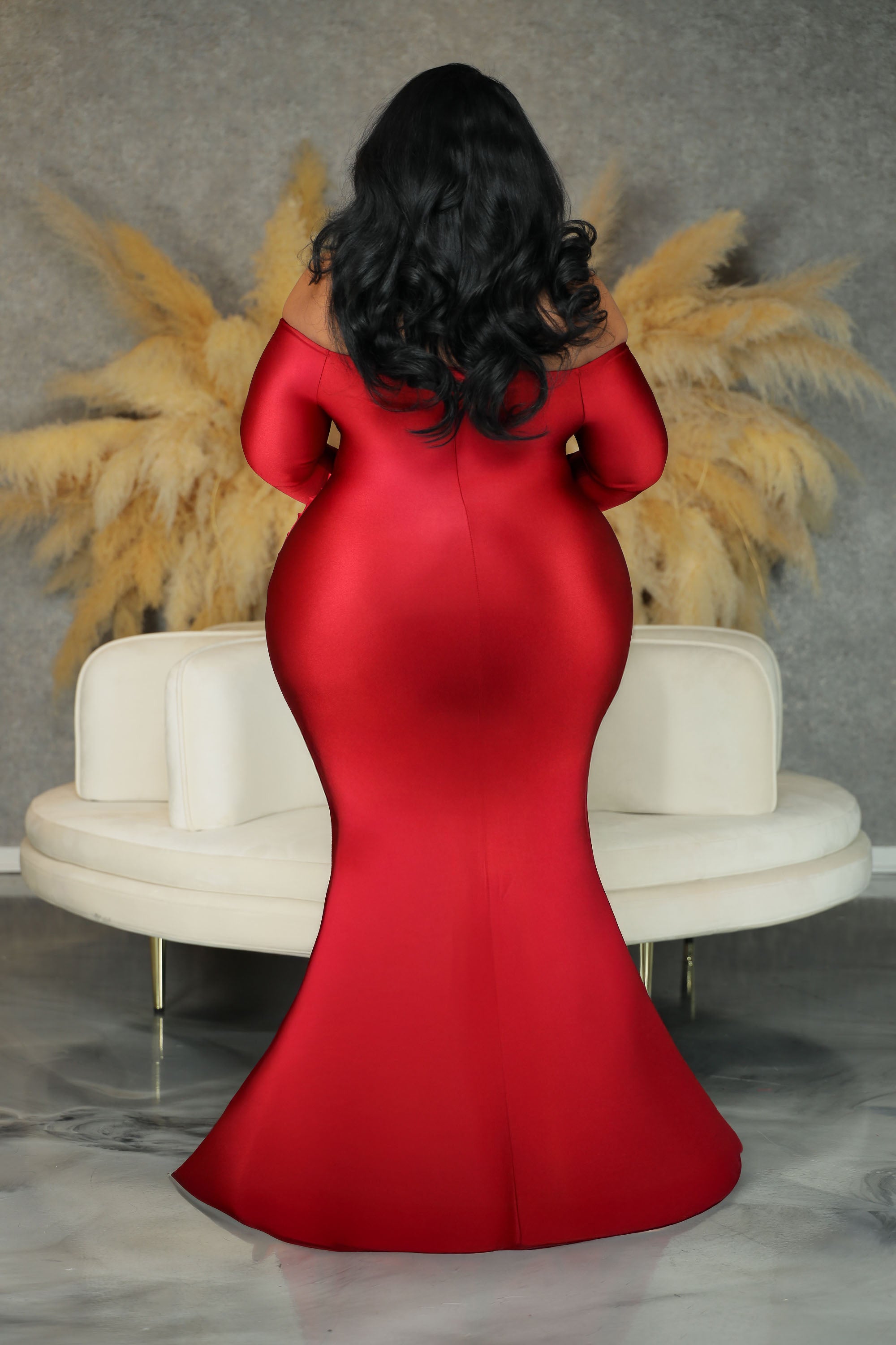 Burgundy Entice Me Gown