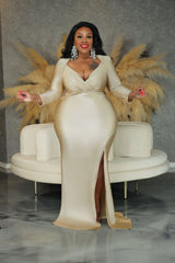 Gold Allure Glitter Gown