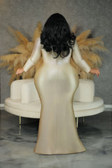 Gold Allure Glitter Gown
