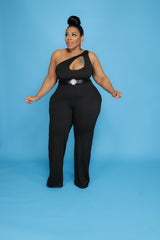 Black Cut Above Jumpsuit
