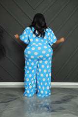 Blue Connect The Dots Jumpsuit