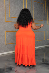 Orange Memories Maxi Dress