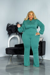 Green Like It Ribbed Set