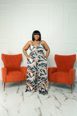 Tank Print Jumpsuit