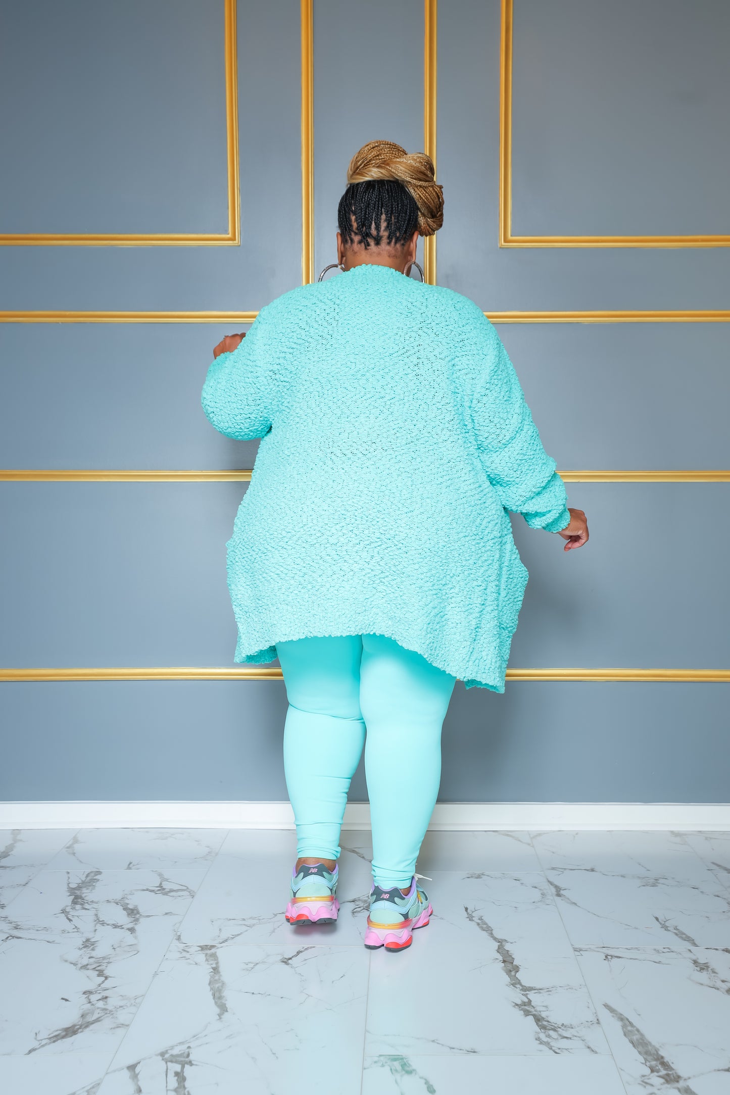Mint Popcorn Cardigan