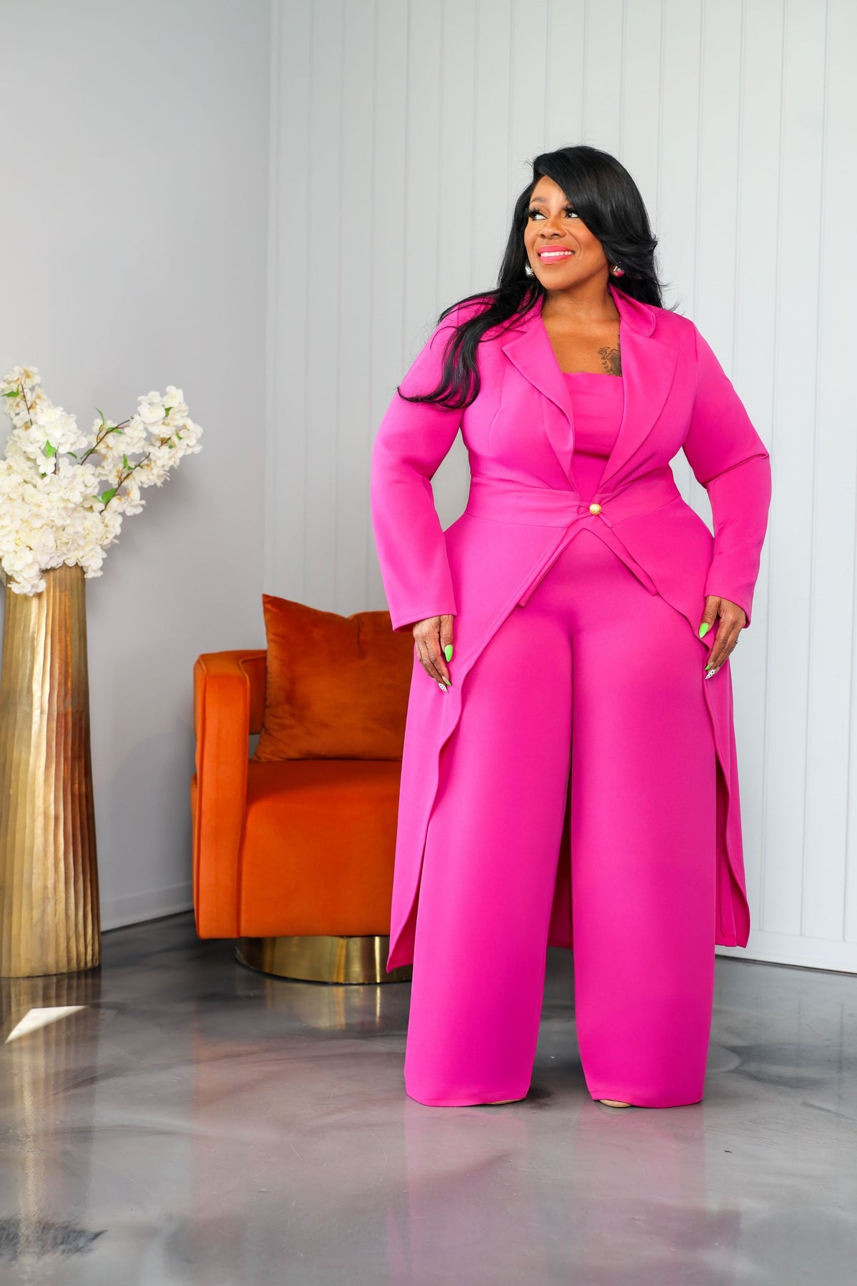 Pink Sarah Pant Suit