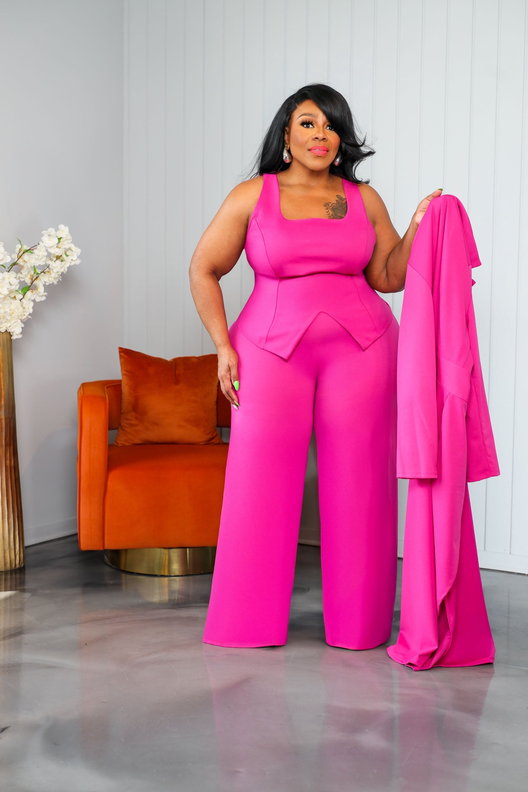 Pink Sarah Pant Suit
