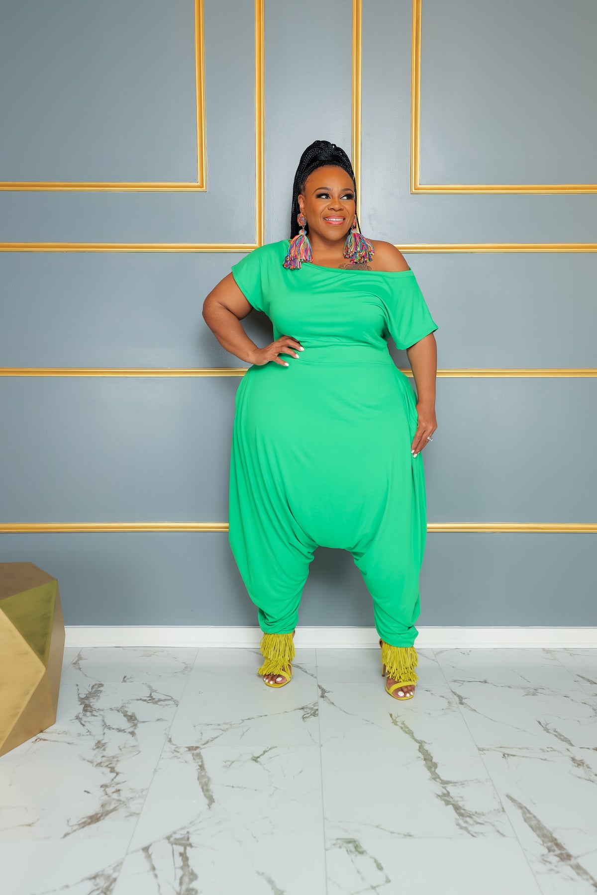 Green M C Hammer Jumpsuit