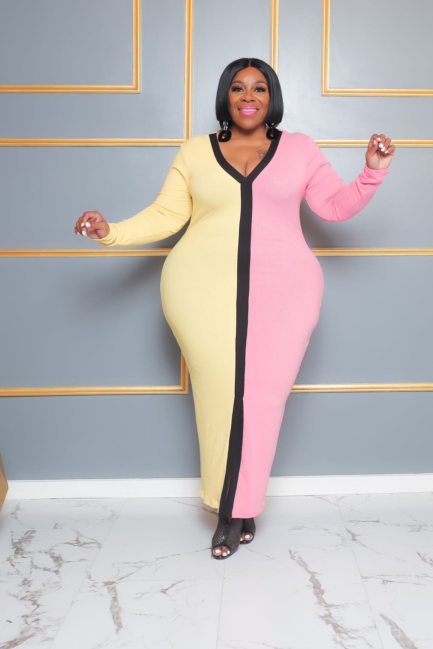 My Two Flavors Midi Dress