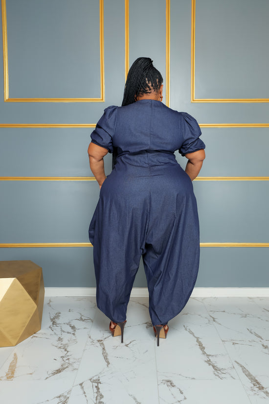 Denim Me Harem Jumpsuit