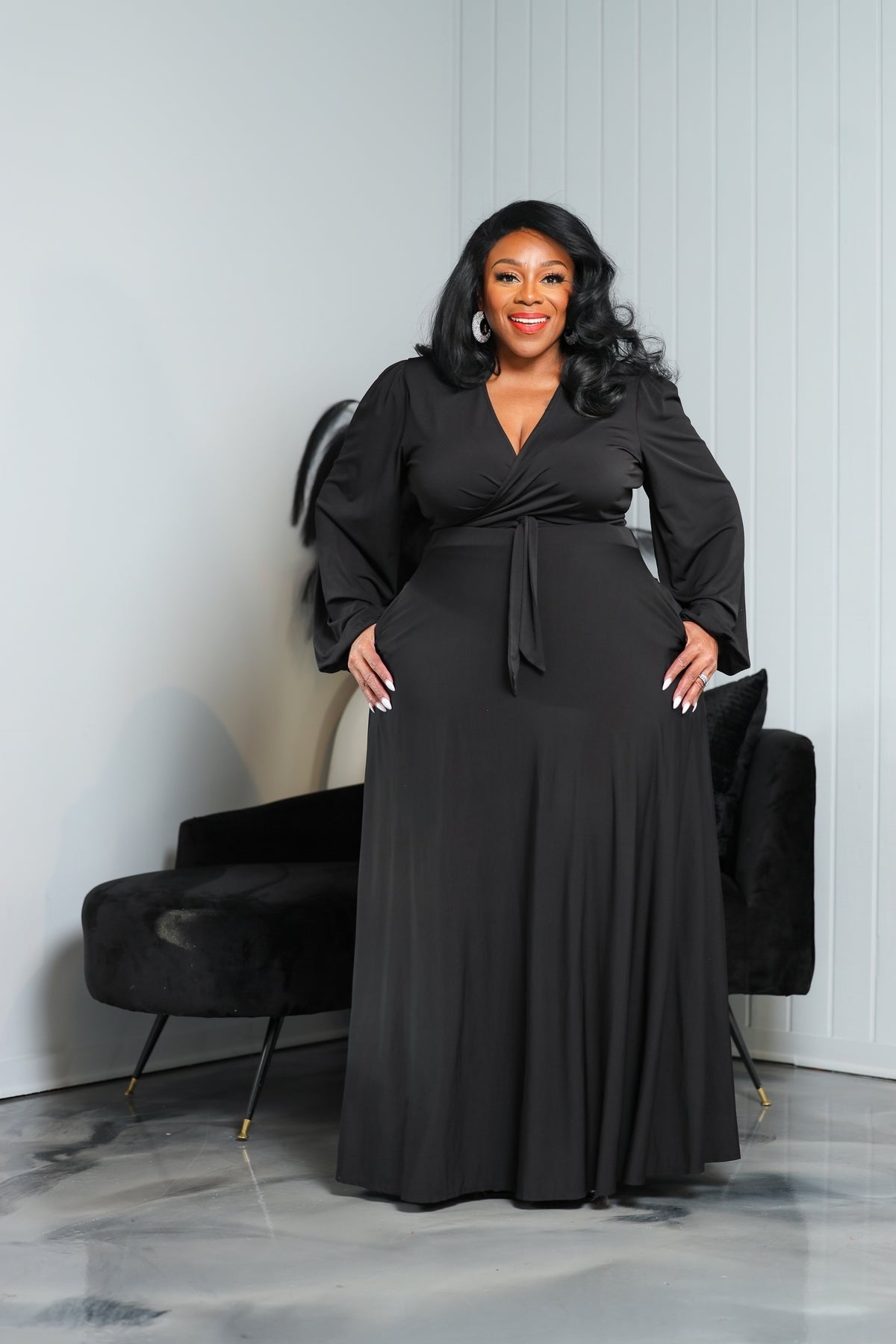 Black Lashun Skirt Set