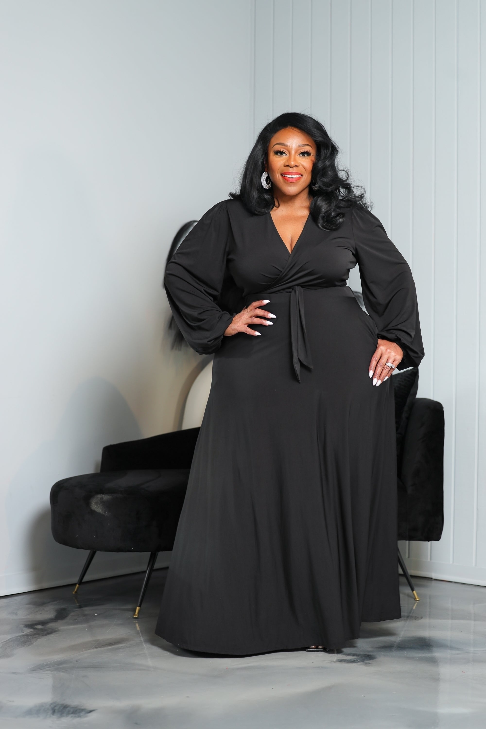 Black Lashun Skirt Set