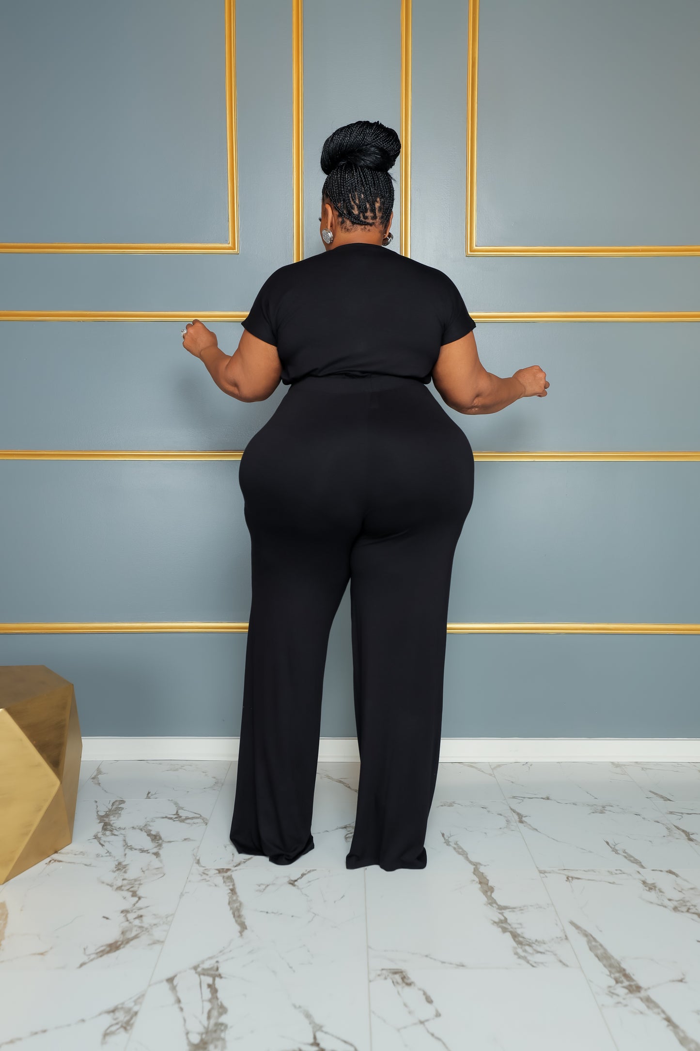 Black Relax Vibes Pant Set