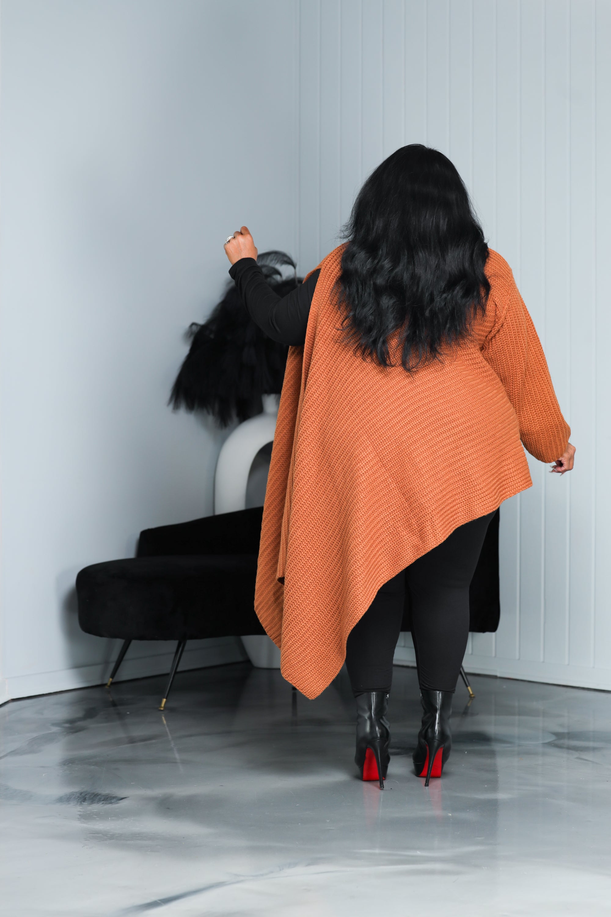 Camel Asymmetrical Sweater