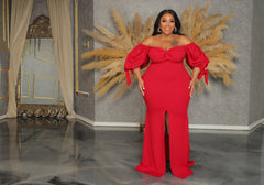 Red Brooke Gown