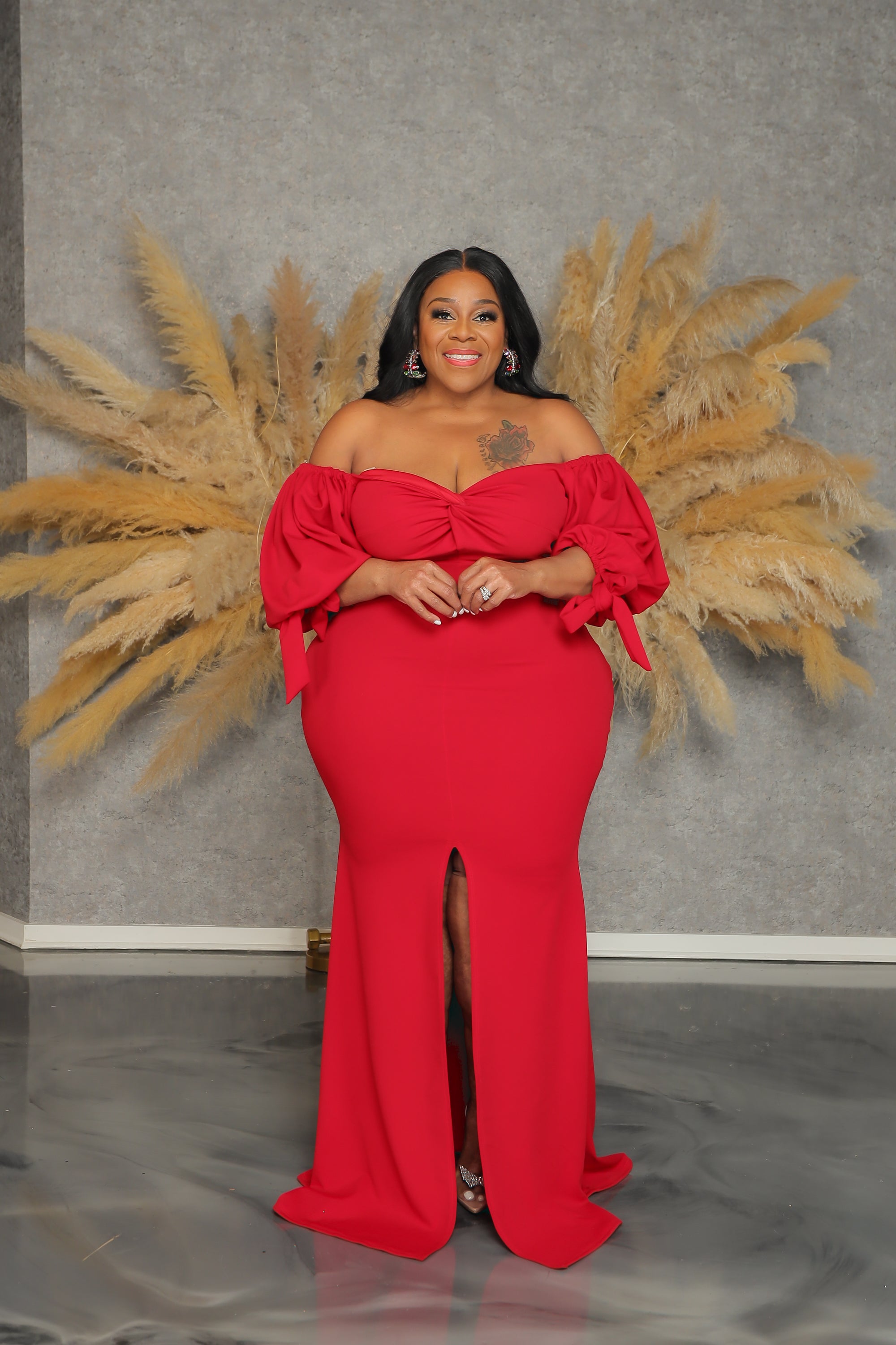 Red Brooke Gown