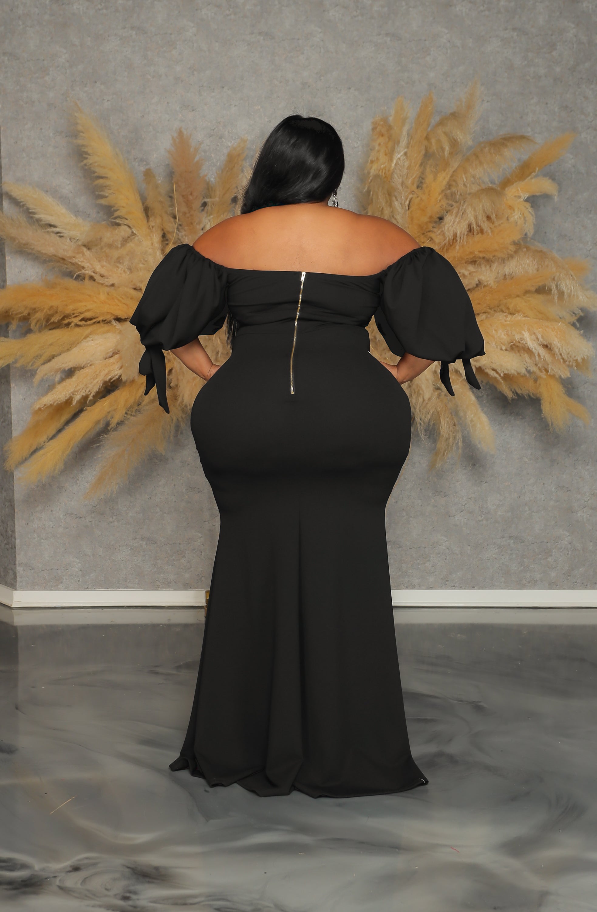 Black Brooke Gown