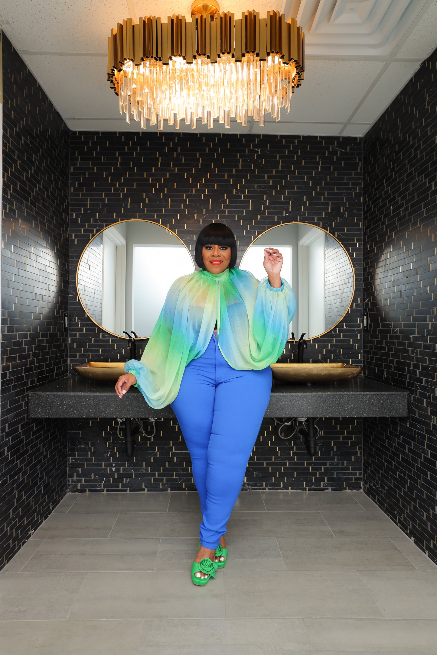 Blue Draped Is Over Top