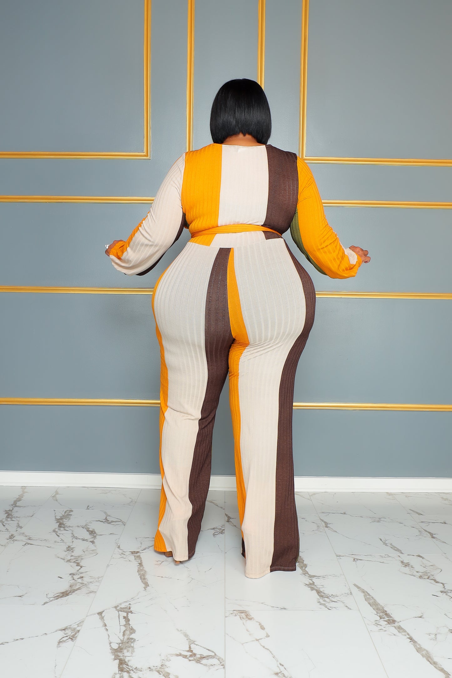 Brown Right Up My Alley Jumpsuit